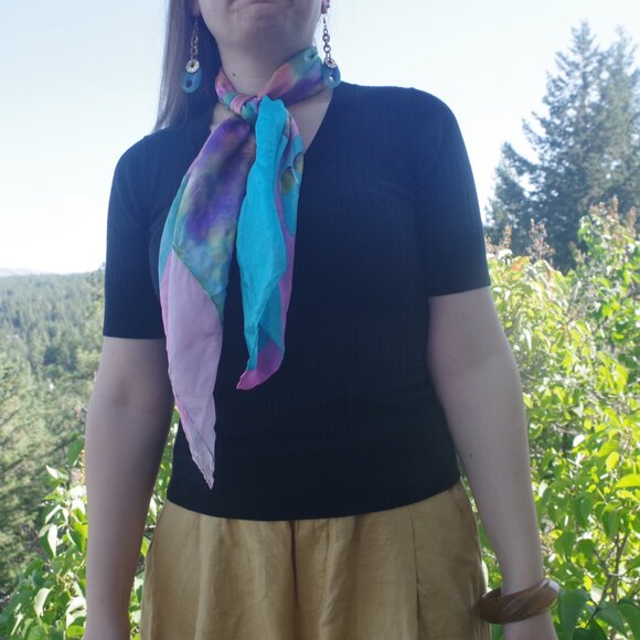 Cute Black Knit Ladies Top By RW & Co - Picture 3 of 4